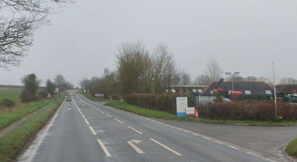 A man has died after a crash between a motorcycle and a lorry on the A20 Ashford Road this morning. Picture: Google