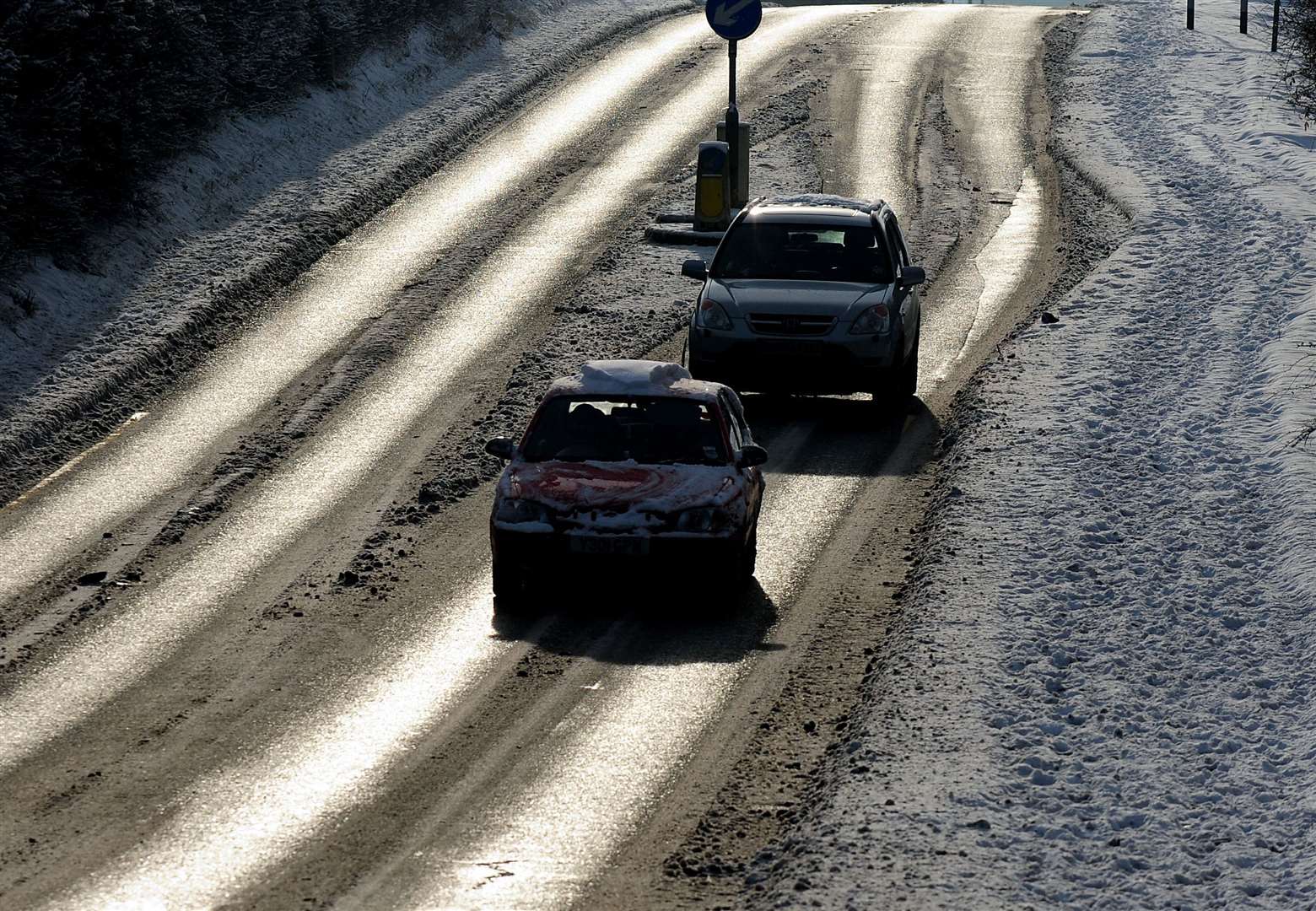 Drivers were asked for the study to make decisions in different driving situations such as icy roads (Rui Vieira/PA)