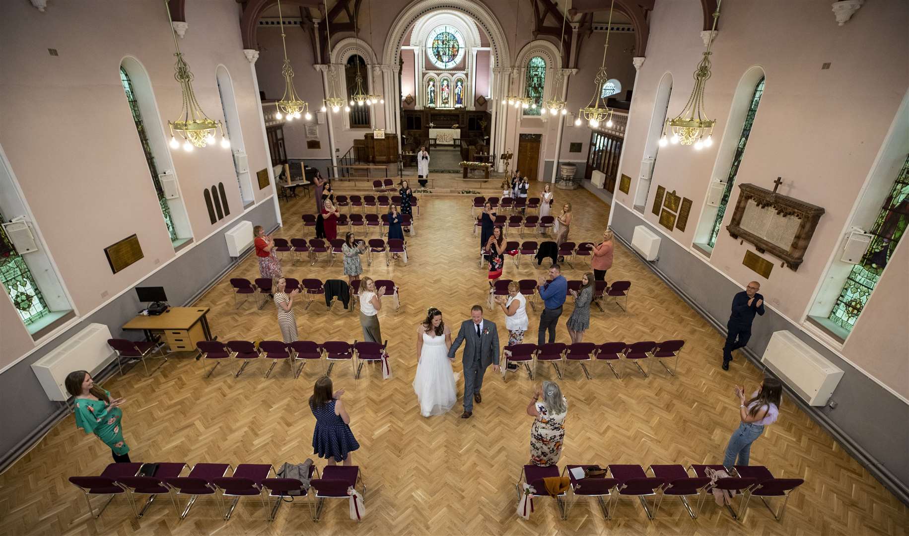 Weddings in lockdown have faced restrictions (Peter Byrne/PA)