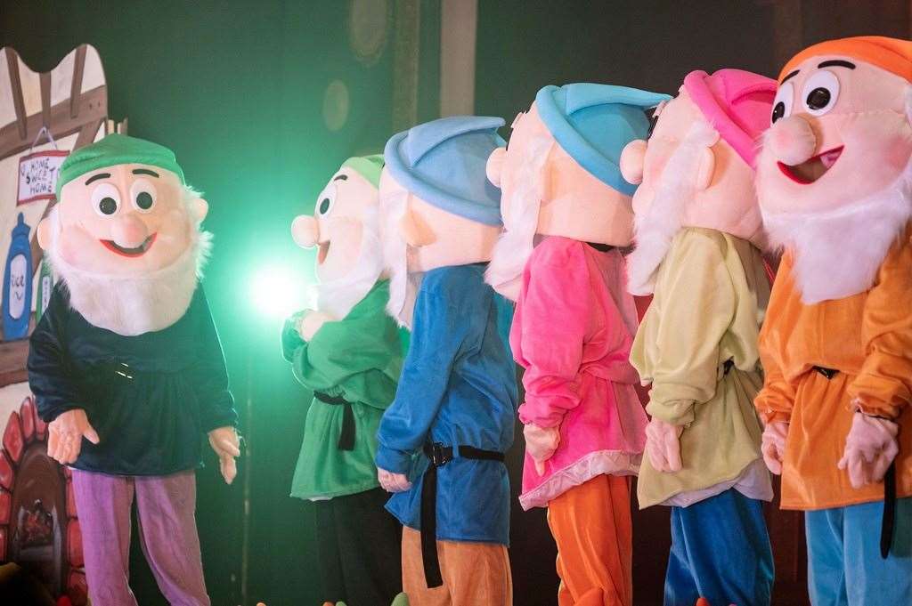 The seven dwarfs took to the stage at the Rylance Theatre in Ashford. Picture: Blue Phoenix Productions