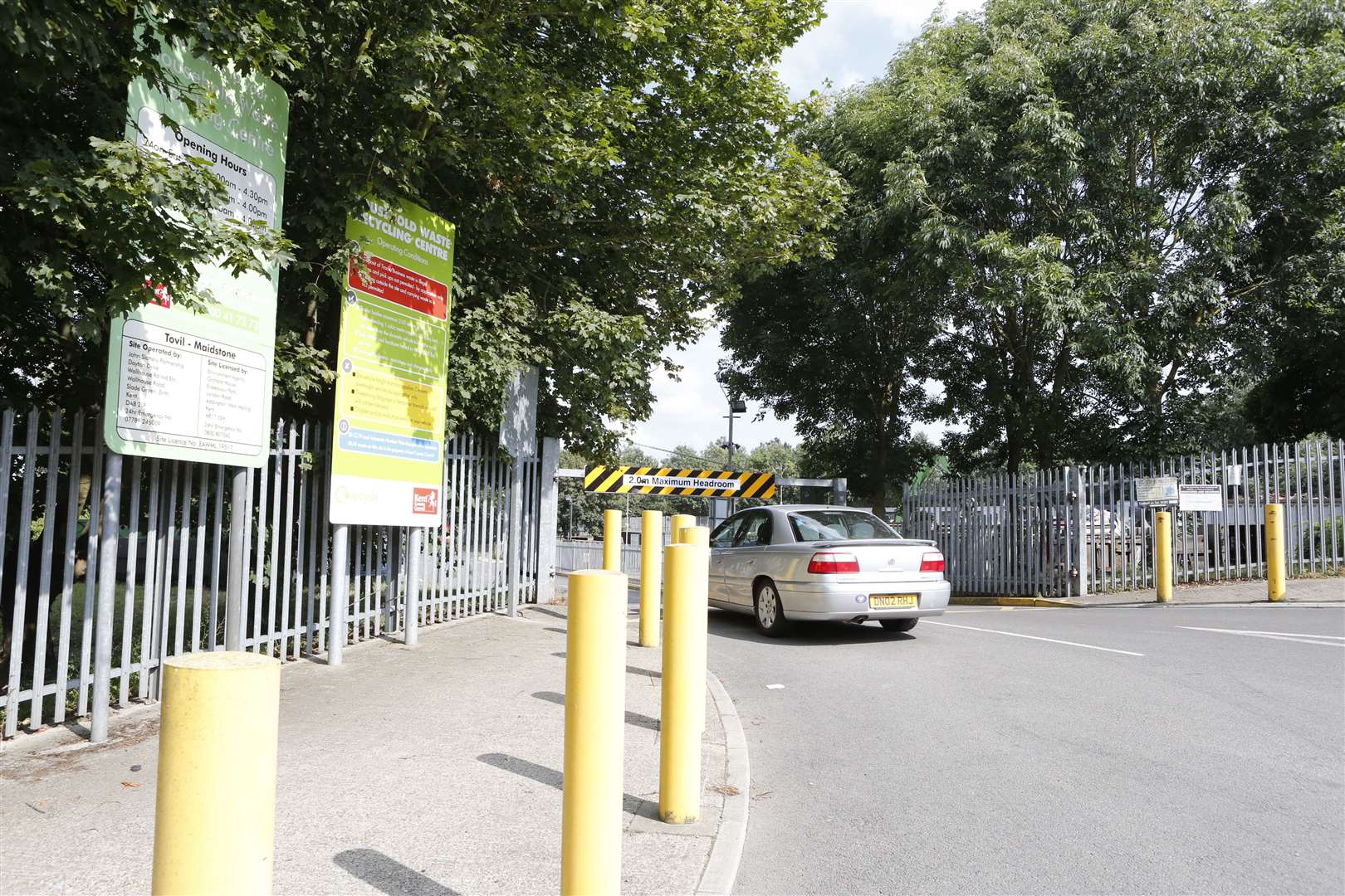 The Household Waste Recycling Centre at Tovil near Maidstone