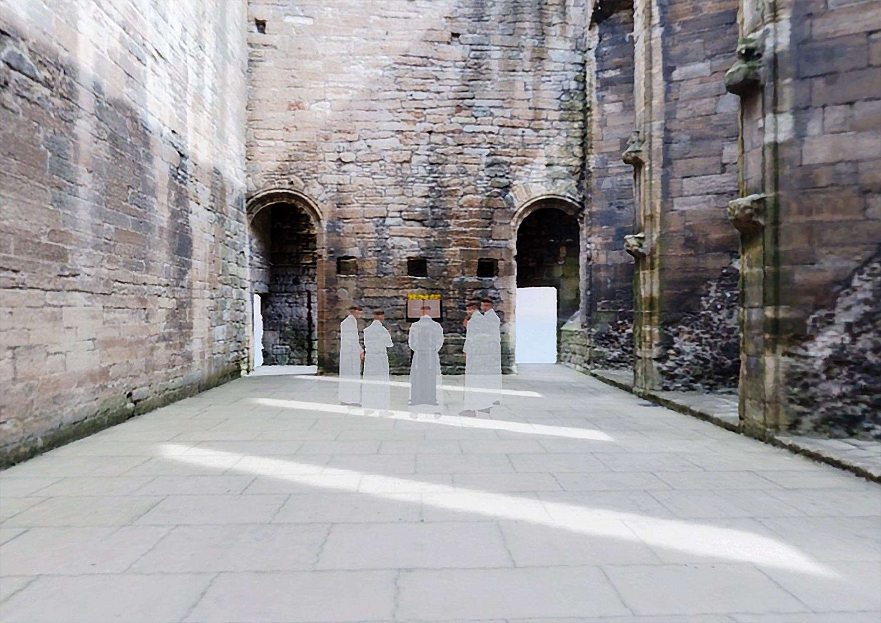 The chapel is now a ruin (James Cook/University of Edinburgh/PA)