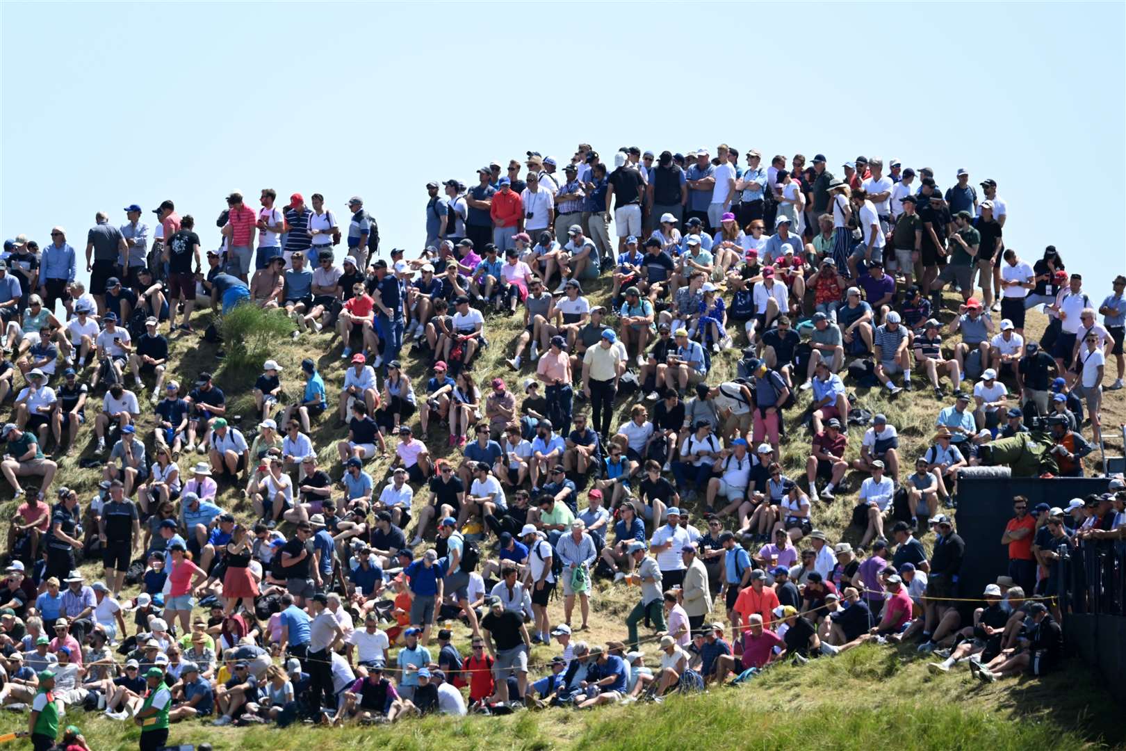 Fans bask in the sunshine. Picture: Barry Goodwin (49307398)