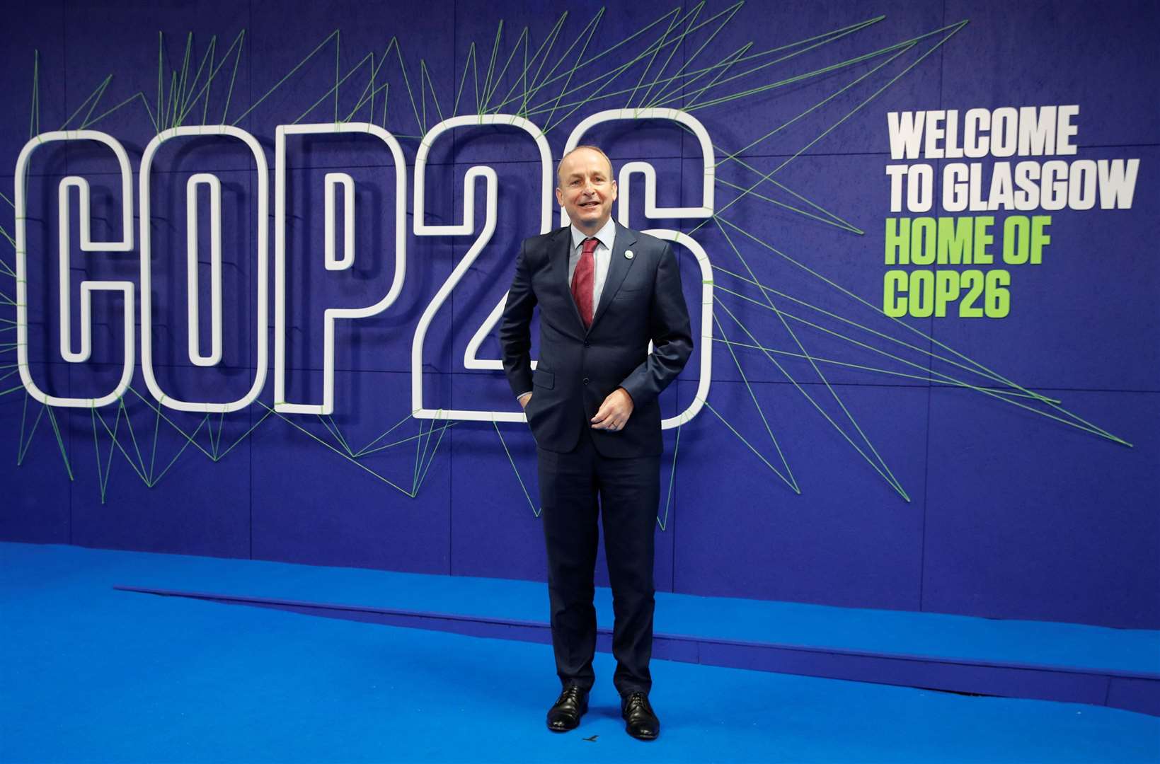 Taoiseach Micheal Martin at Cop26 (Phil Noble/PA)