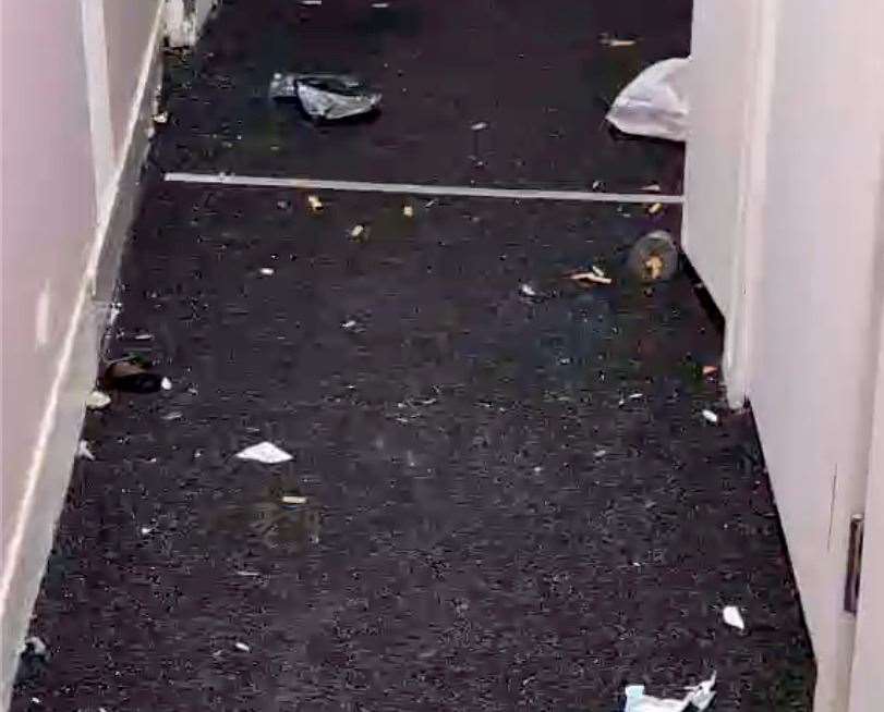 Amy Leeb has described the situation in her Cliftonville flat block as like "living in a crack den". Picture: Amy Leeb