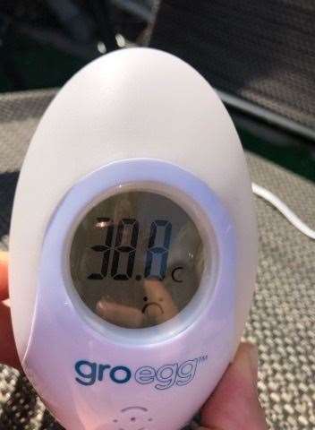 Record temperature: 38.8C recorded by Layla Stagg in Sheerness (14296125)