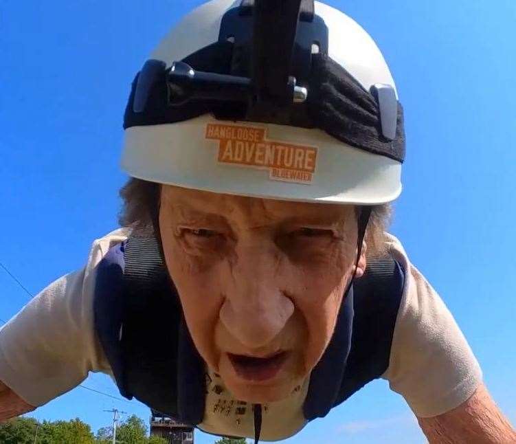 The 91-year-old ticked it off her bucket list. Picture: Hangloose Adventure