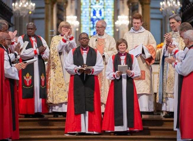 The consecrations for Rose Hudson-Wilkin and Olivia Graham. Picture: Graham Lacdao