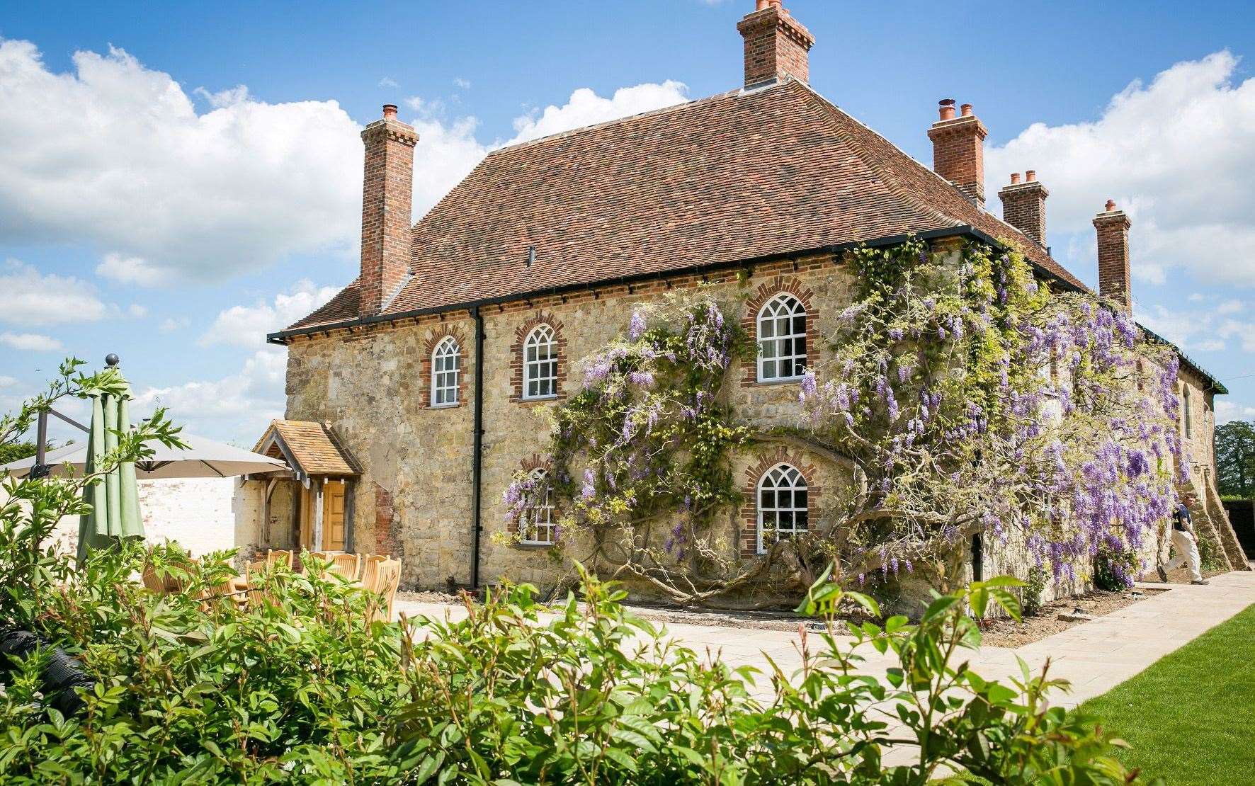 As well as the main castle, guests can also stay in the lakeside lodges, holiday cottages and the Battel Hall (pictured). Picture: Leeds Castle