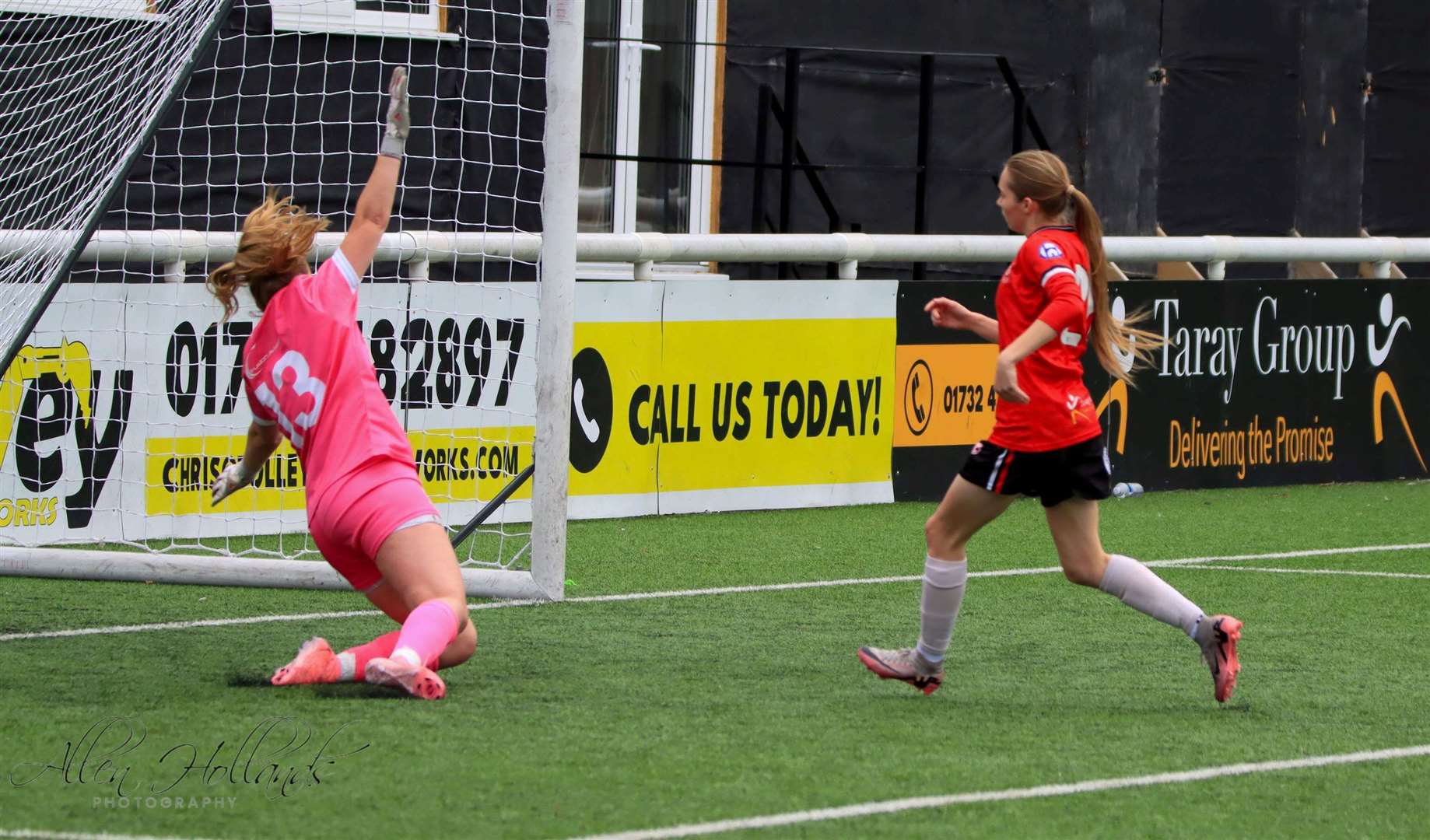 Amelia Woodgate scored the first of Chatham Town’s 12 goals on Sunday Picture: Allen Hollands Allen's Photography