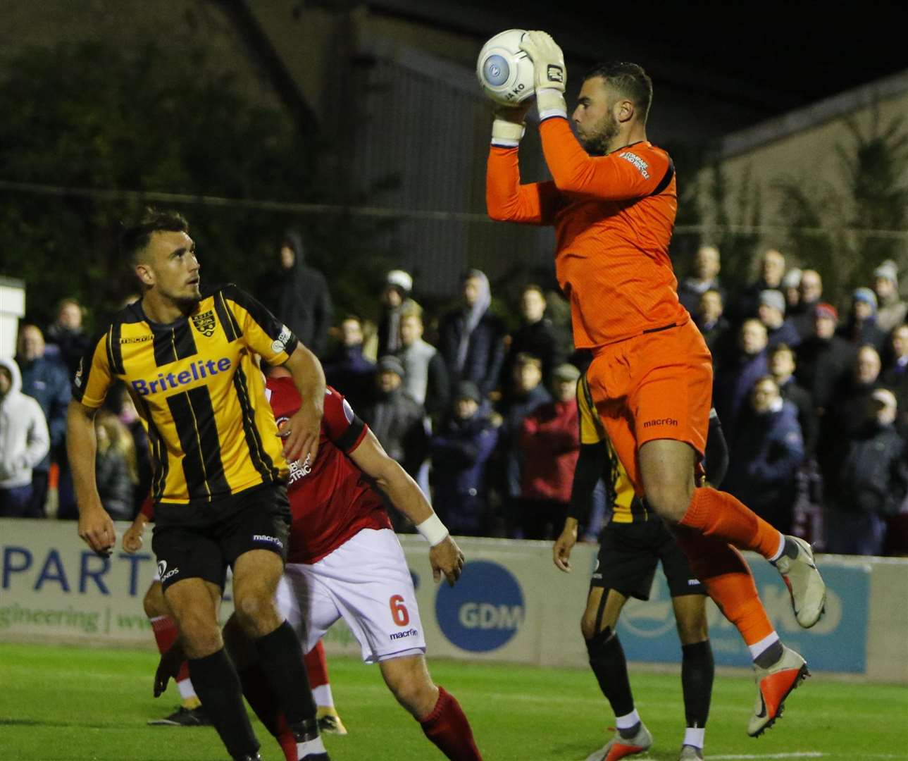 Safe hands from Grant Smith on his Maidstone debut Picture: Andy Jones