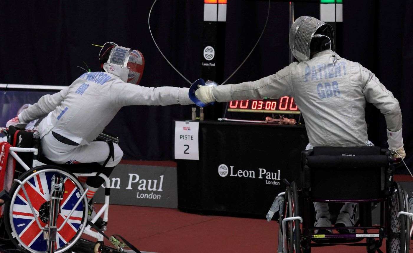 Henry Patient, right, putting his skills to the test. Picture: David Patient