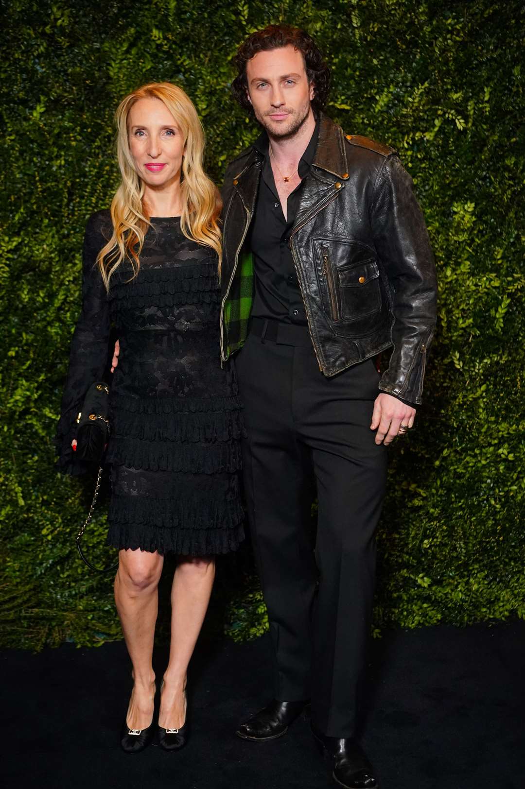 Aaron Taylor-Johnson with his wife, Sam Taylor-Johnson (Victoria Jones/PA)