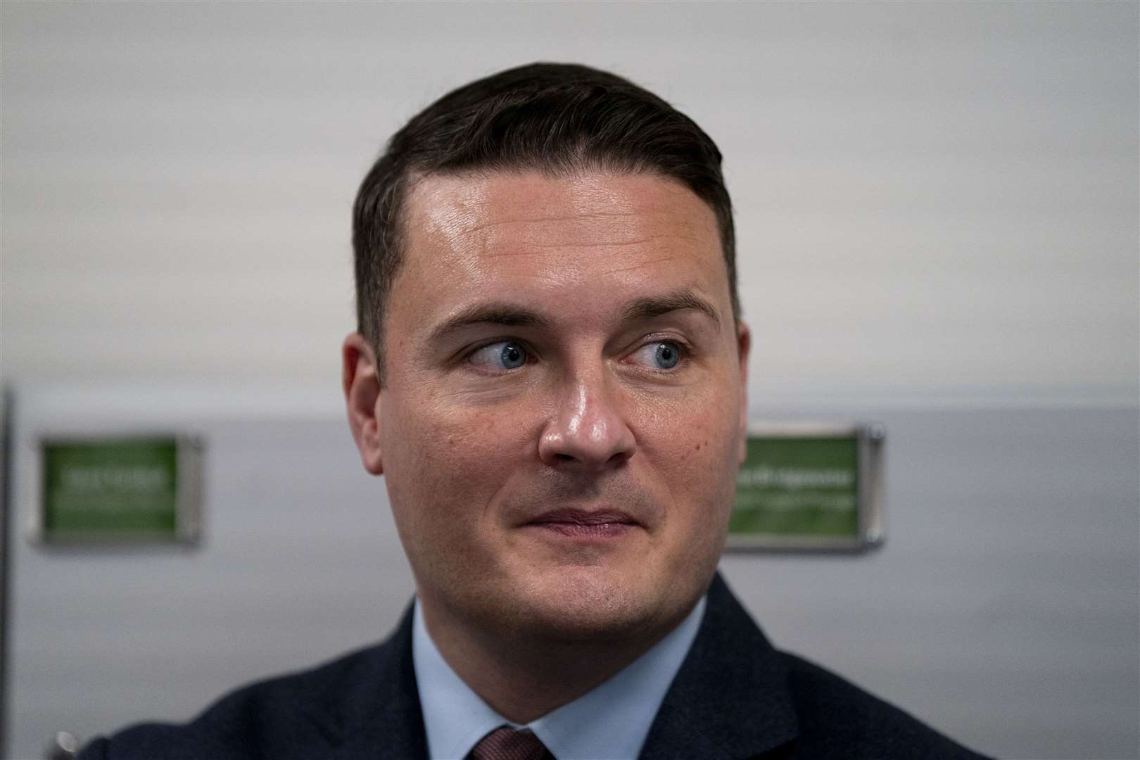 Health Secretary Wes Streeting meeting staff during a visit to London Ambulance Service headquarters in south London (Ben Whitley/PA)