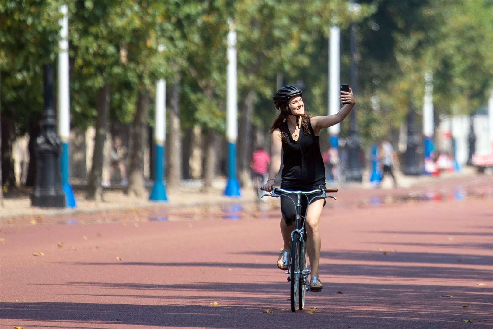 Meanwhile, Londoners were also enjoying the warm weather (Dominic Lipinski/PA)