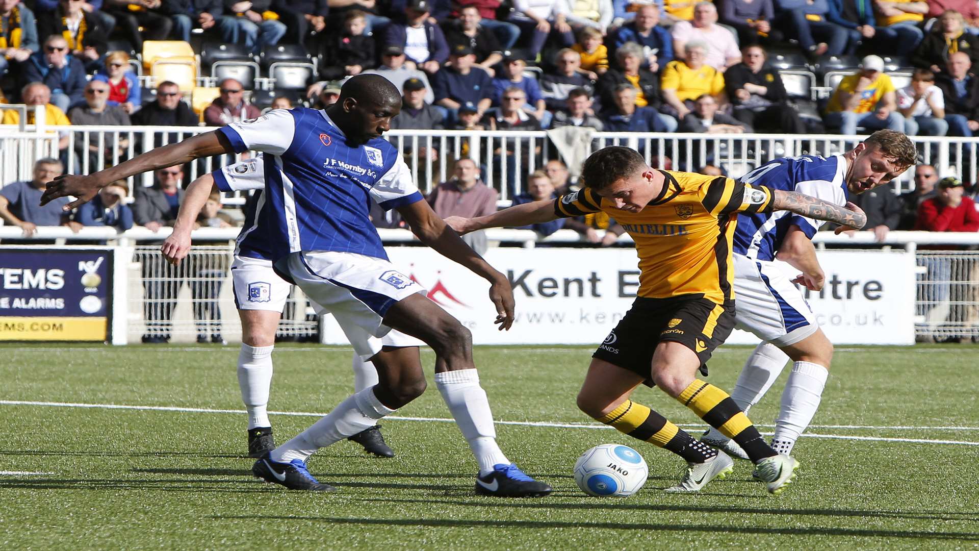 Jack Paxman works an opening against a big Barrow side Picture: Andy Jones