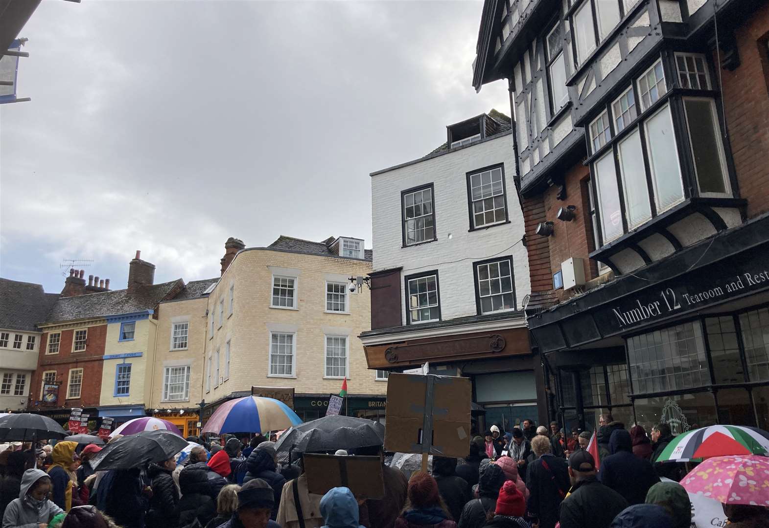 Pro-Palestine demonstration at Canterbury Cathedral