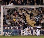 Scott Carson can't keep out Sheffield United's equaliser. Picture: MATT WALKER