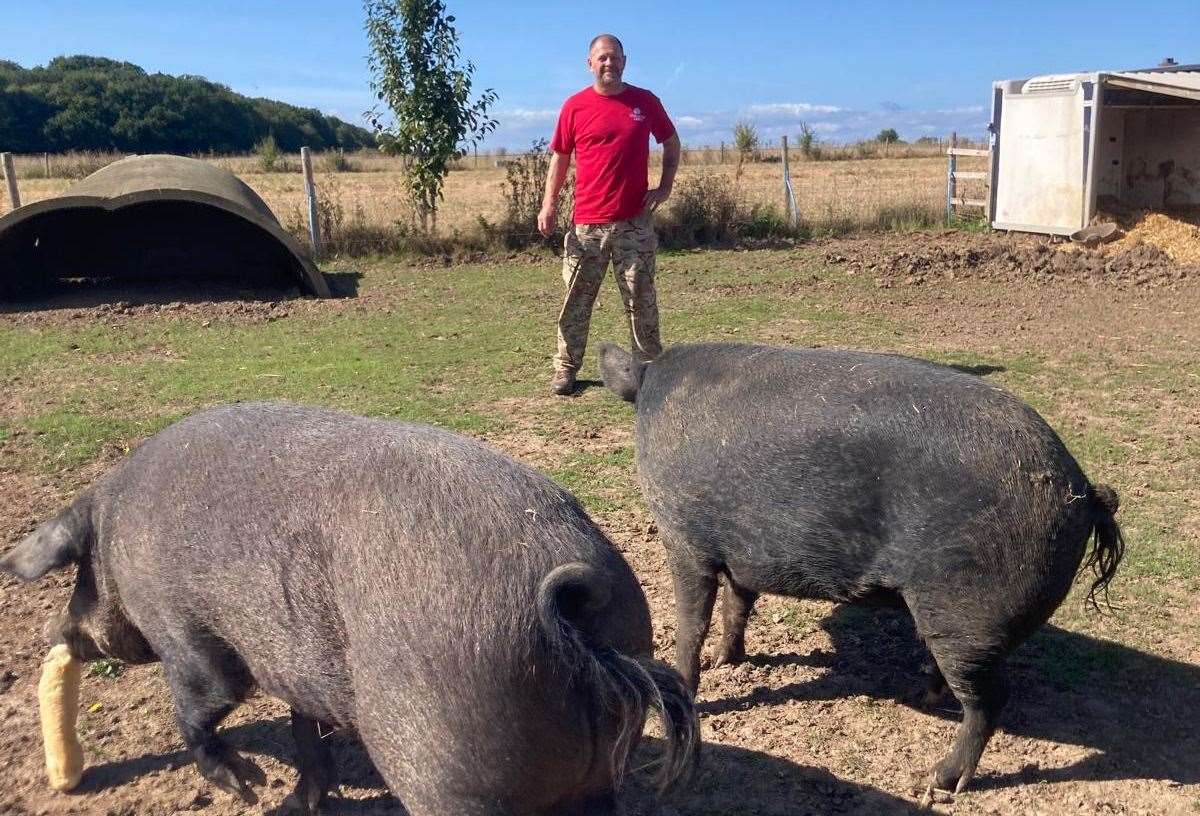 Stephen Cook, from Sturry, was a pig farmer but had to diversify after the Covid pandemic and the war in Ukraine. Picture: Stephen Cook