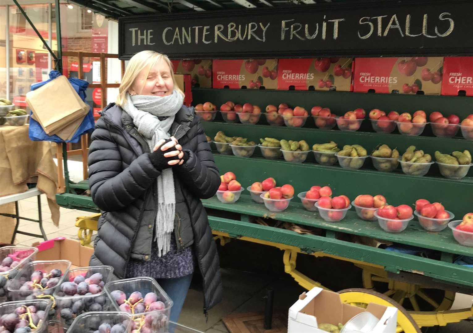 Jennie Bartram, of traditional fruit and vegetable stall Lavender and Blackberry. Picture: Jennie Bartram