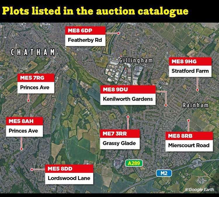 "Land off-cuts" listed in auction catalogue