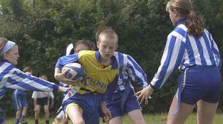 Action from the Wincheap and Parkside encounter. Picture: CHRIS DAVEY