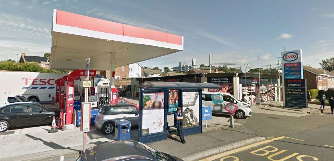 A man was attacked outside this petrol station. Picture: Google Street View