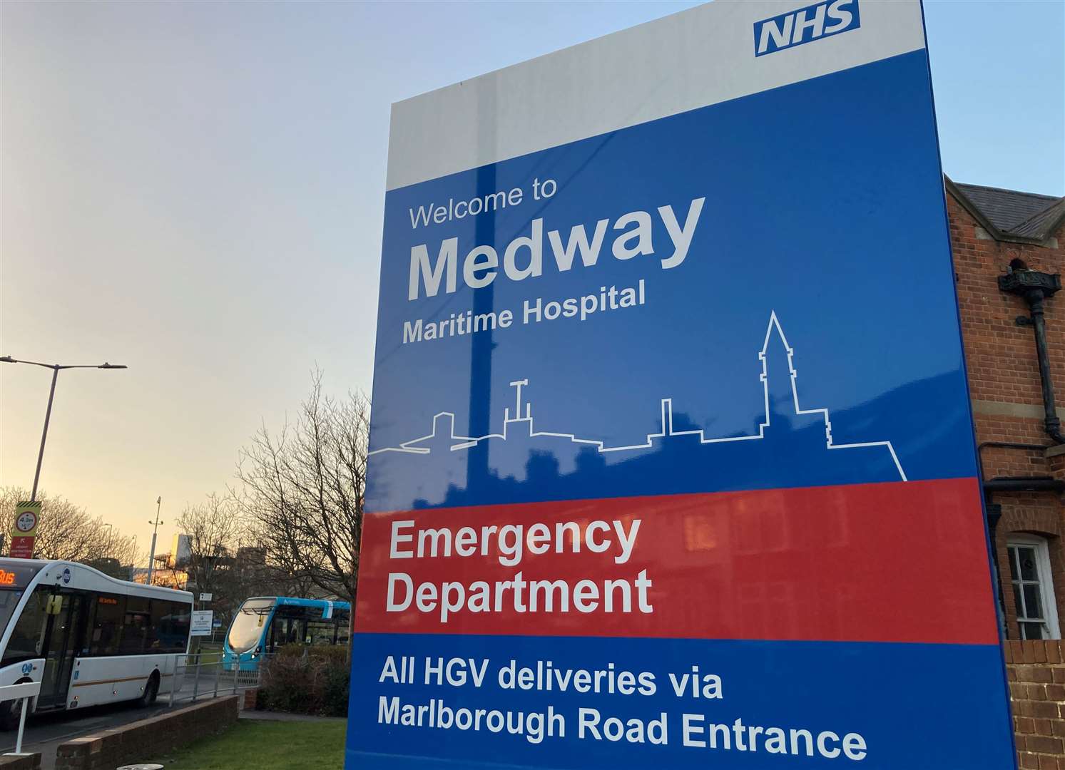 Nathan Brumbaugh kicked-off at Medway Maritime Hospital in Windmill Road, Gillingham. Stock picture