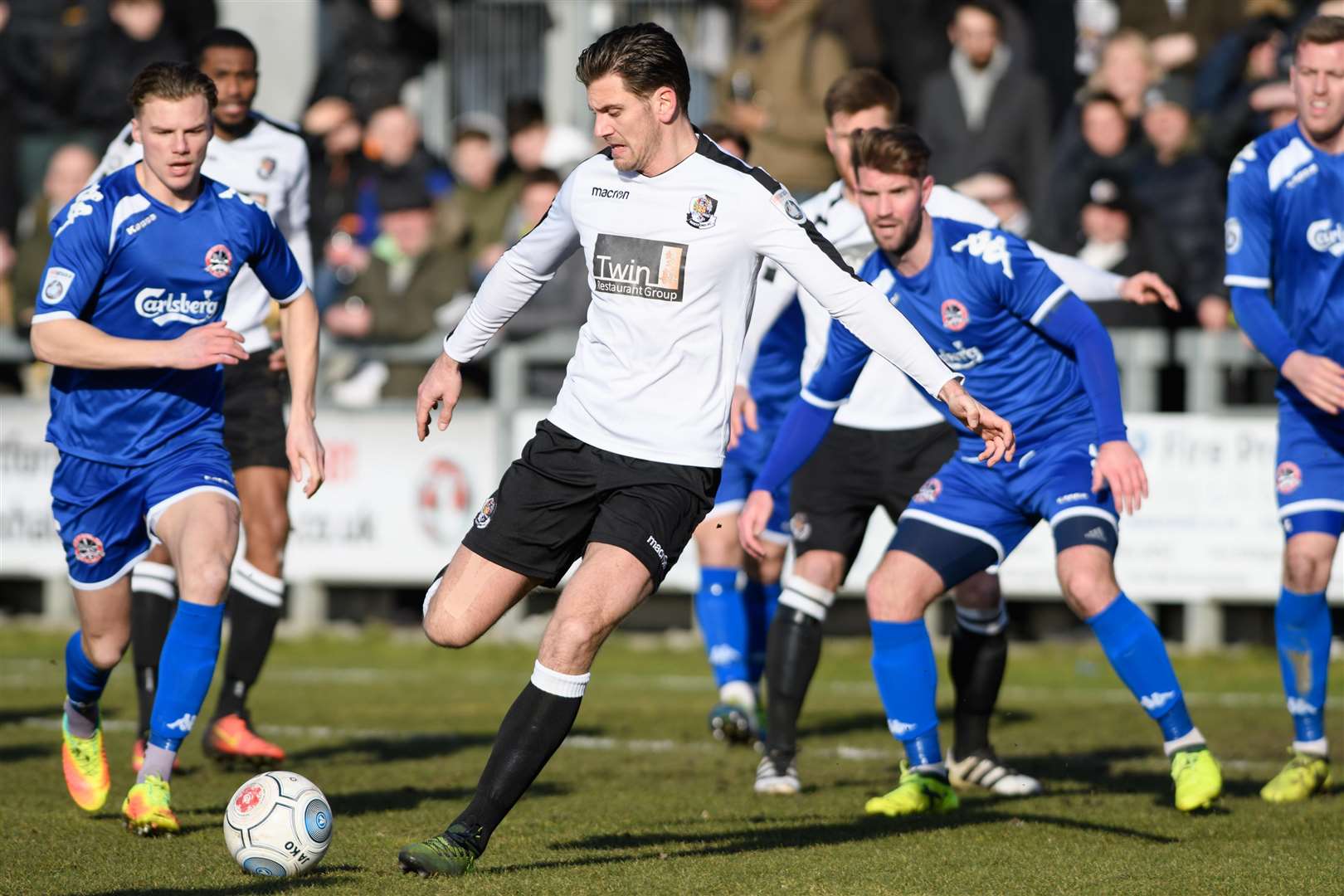 Tom Bonner in action for Dartford last season Picture: Andy Payton