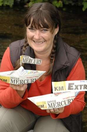 Paper boat race organiser Jeannette Harper. Picture: Terry Scott