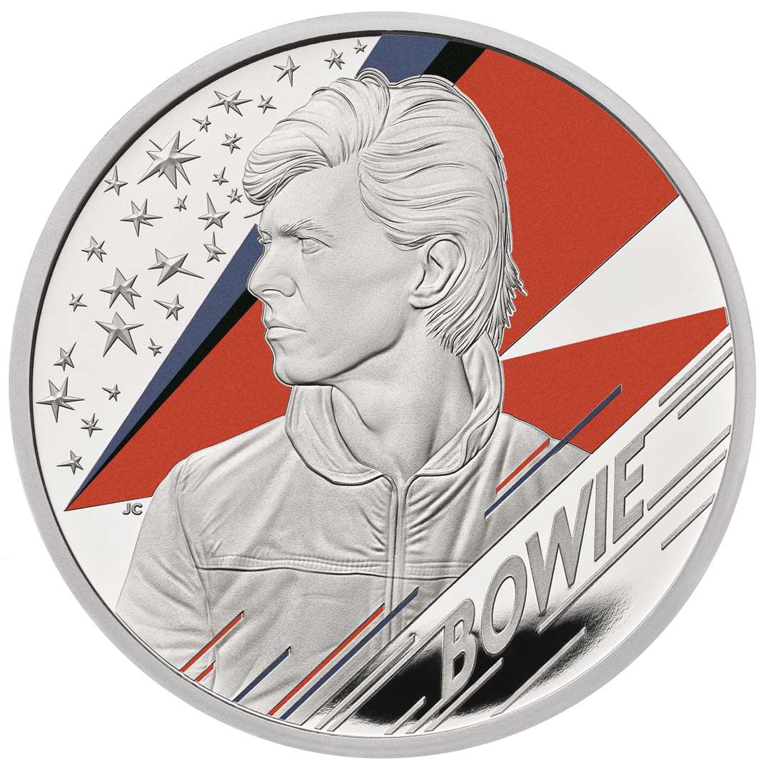 A David Bowie one ounce silver proof coin (Royal Mint/PA)