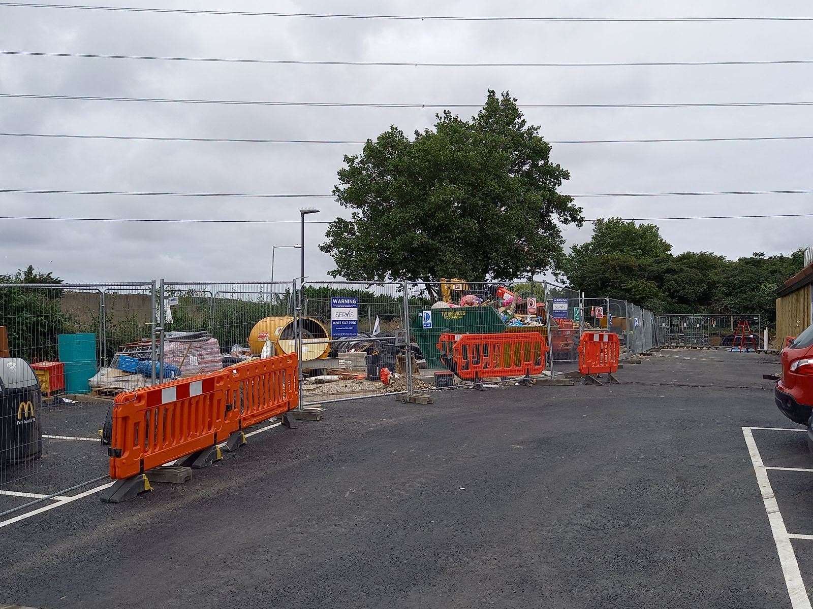 Work is still progressing on the drive-thru