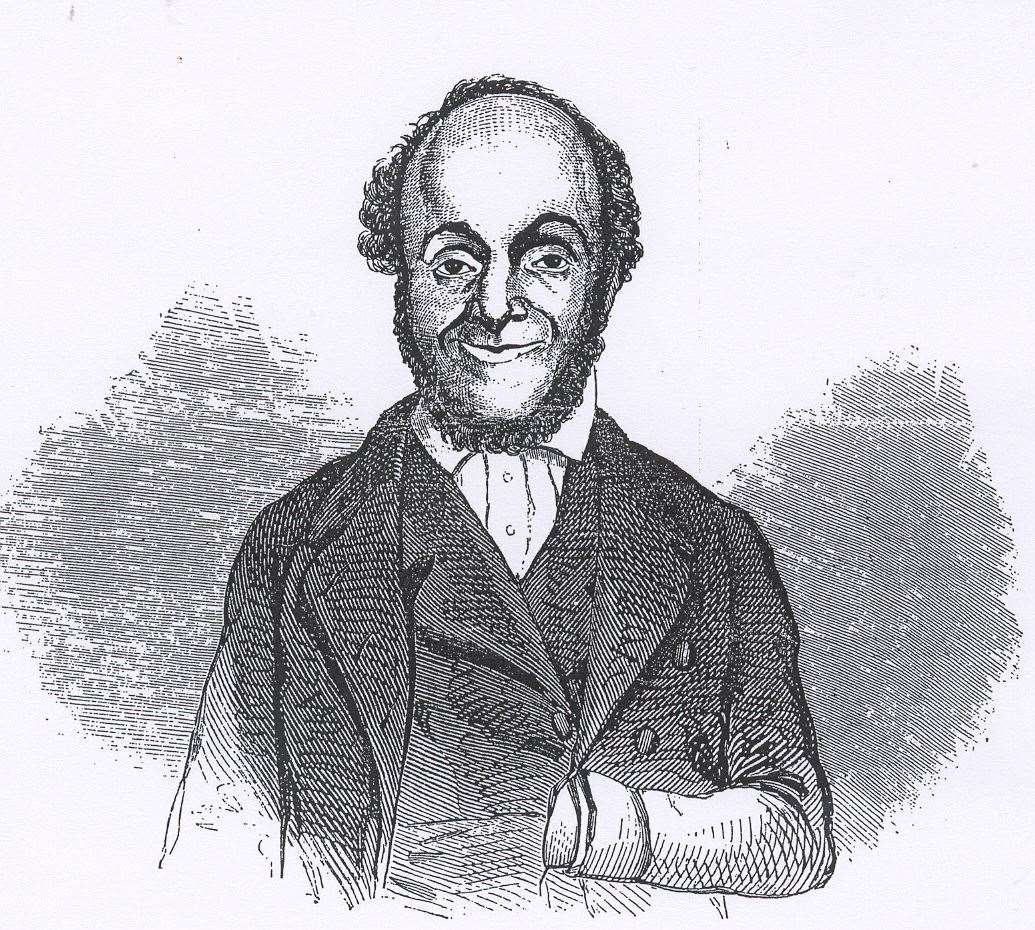 William Cuffay from a drawing made while he was in Newgate Prison. Photo: Medway Archives Stephen Dix