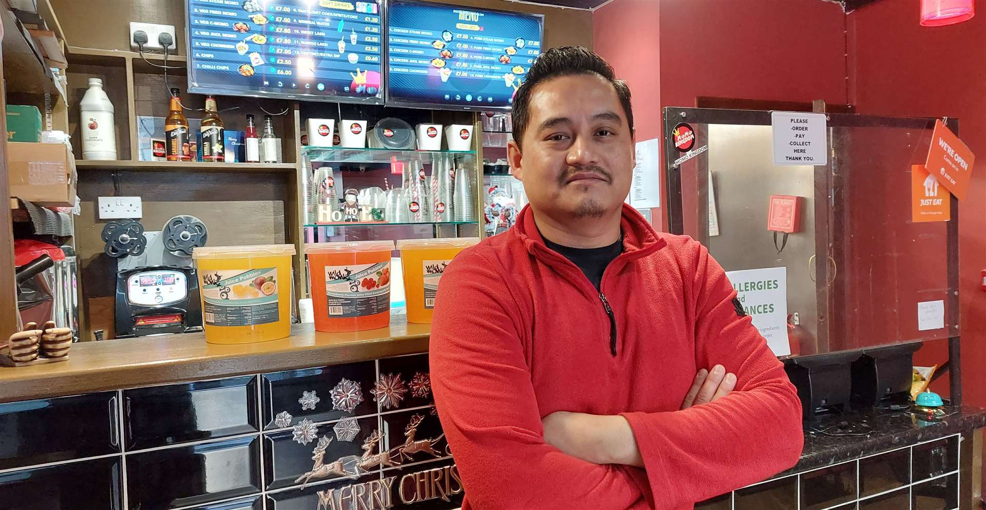 Rabin Gurung, owner of Mo Mo Kingdom in Ashford