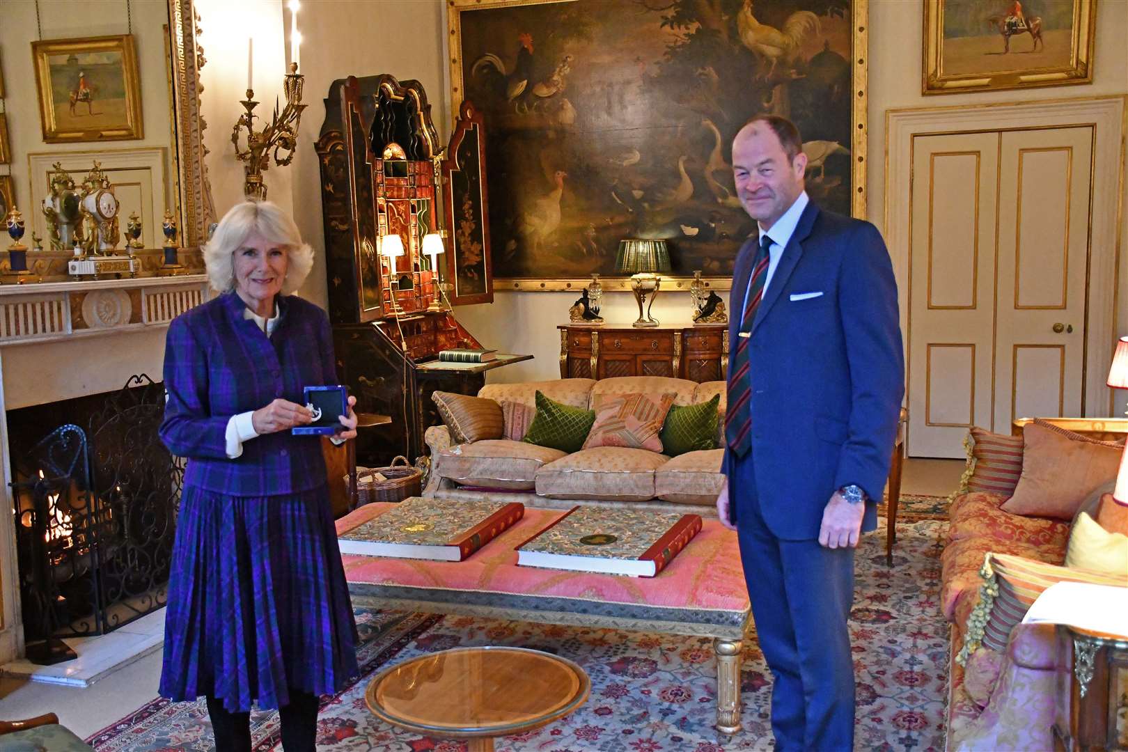 General Sir Patrick Sanders’ audience with Camilla at Clarence House in October (Clarence House/PA)