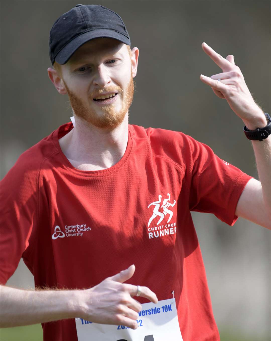 Luke Dunmall of Christ Church Runners came fifth. Picture: Barry Goodwin