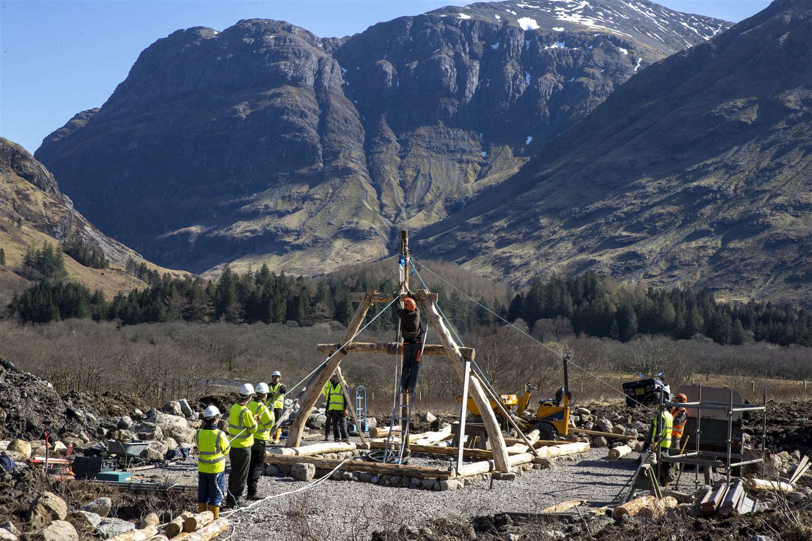 Work on the house began last year (Jeff Holmes/NTS/PA)