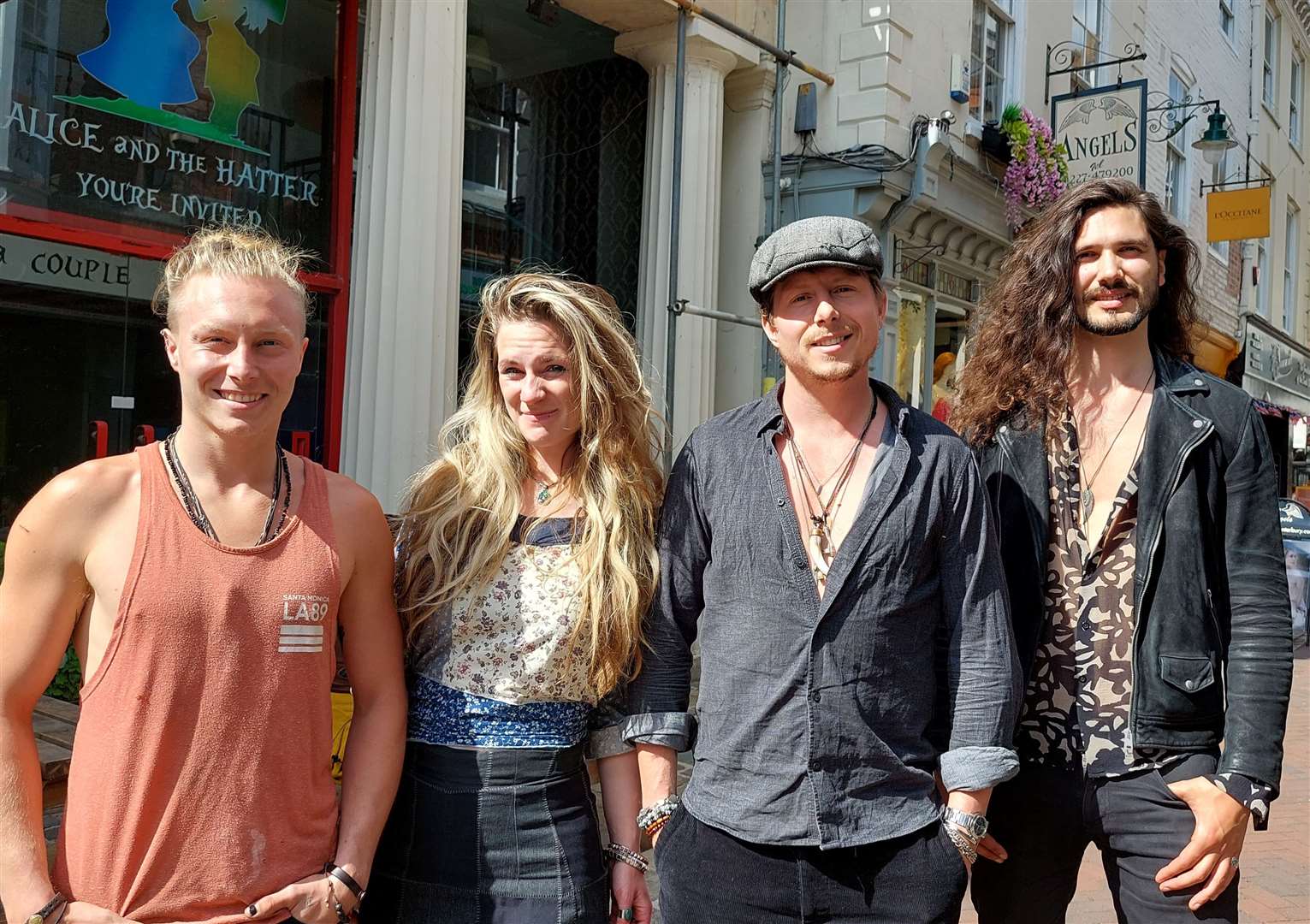 CoCo and the Butterfields outside their new premises in St Margaret's Street, Canterbury