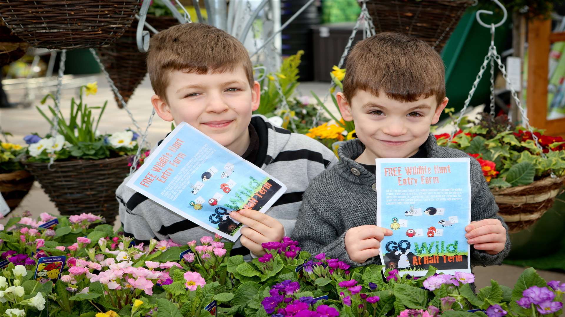 Go Wild half term activities for kids at Notcutts garden centre