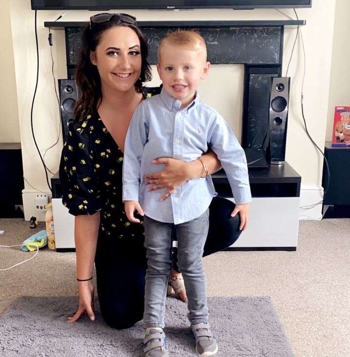 Naomi with her son Kyron