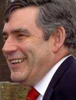 SURPRISE APPEARANCE: Gordon Brown