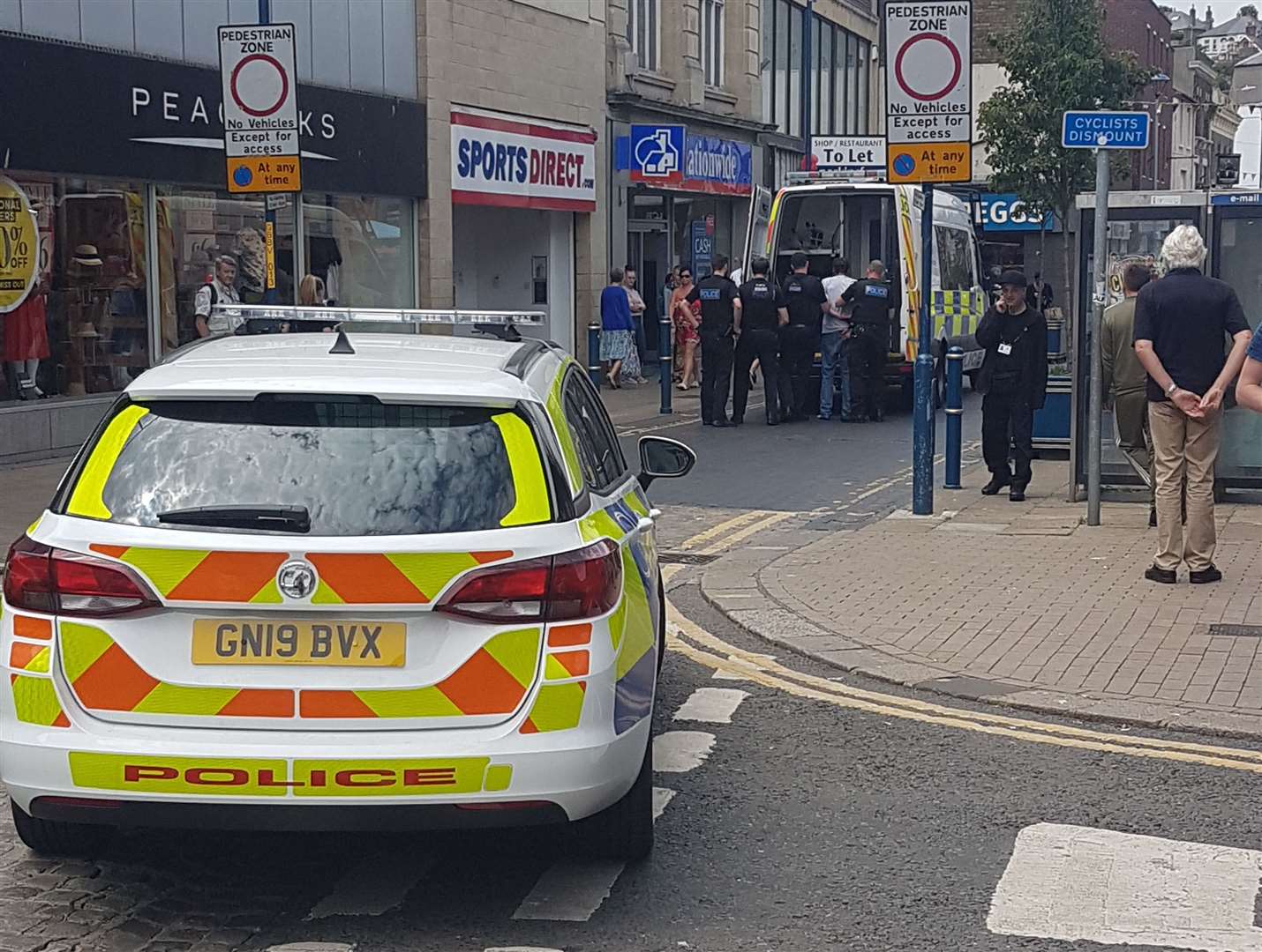 Police in Dover High Street