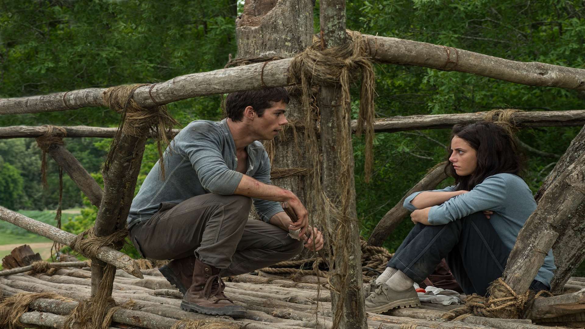 The Maze Runner, with Dylan O'Brian & Kaya Scodelario. Picture: PA Photo/Fox UK Film