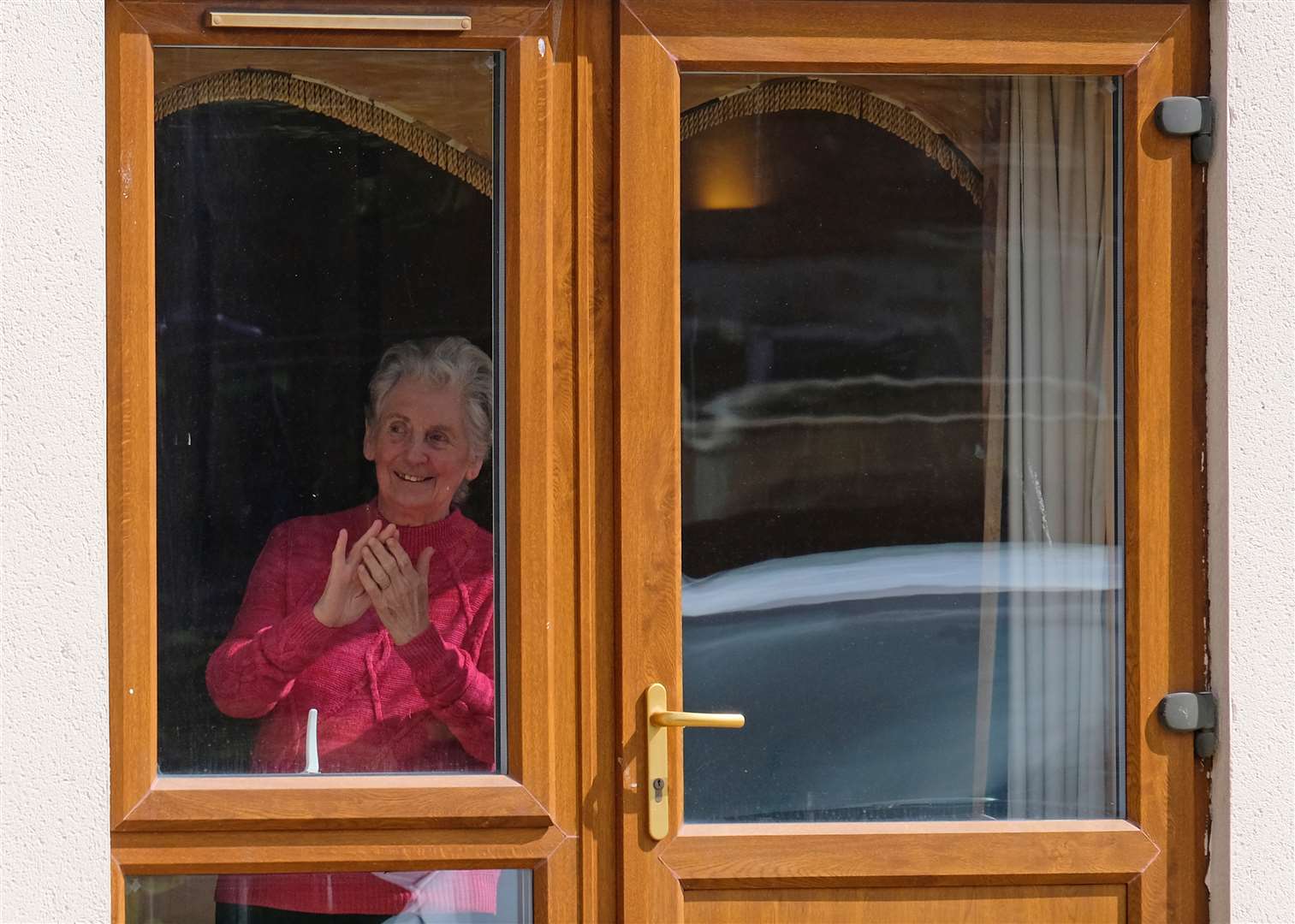 A resident listens to the performance (Love Photography/PA)