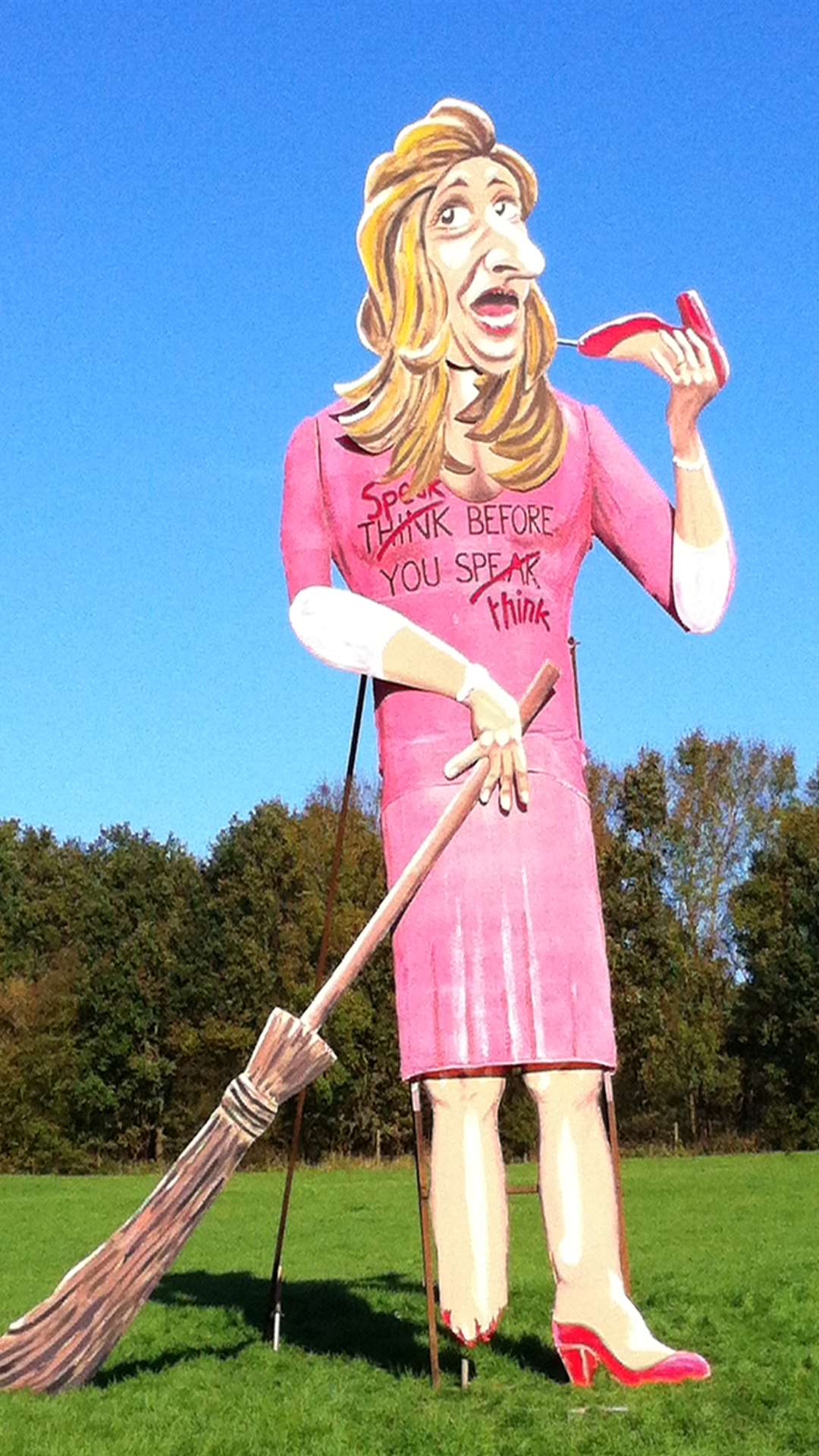 An effigy of Katie Hopkins was burned on the Edebridge bonfire last year