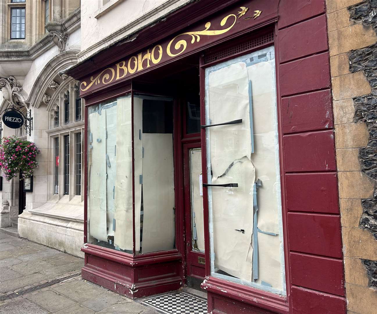 The Boho cafe in Canterbury High Street closed in 2020