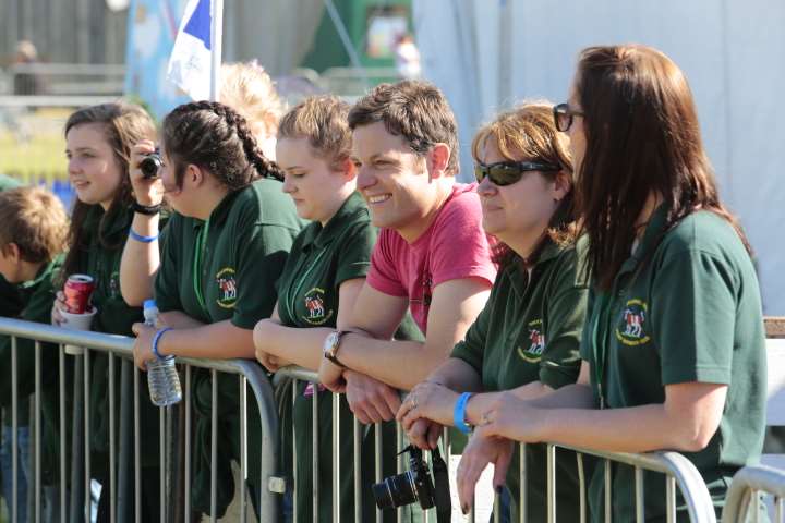 Matt Baker from Countryfile with Brockhill Park young farmers