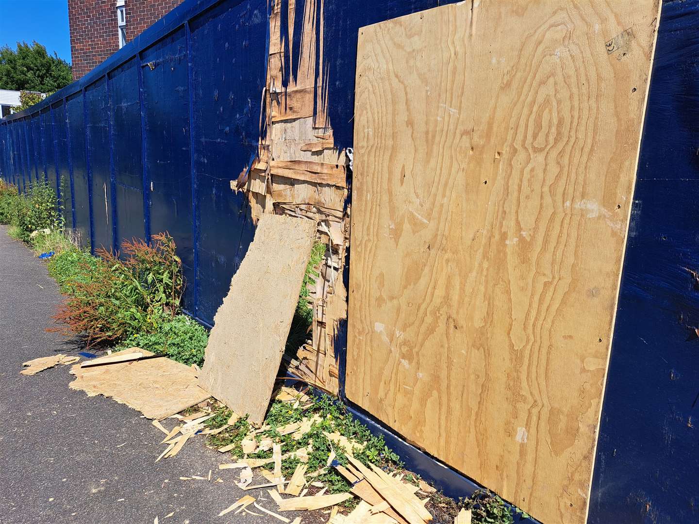 There is a noticeable hole in the fence which one resident said that the group have created to be able to access the premises