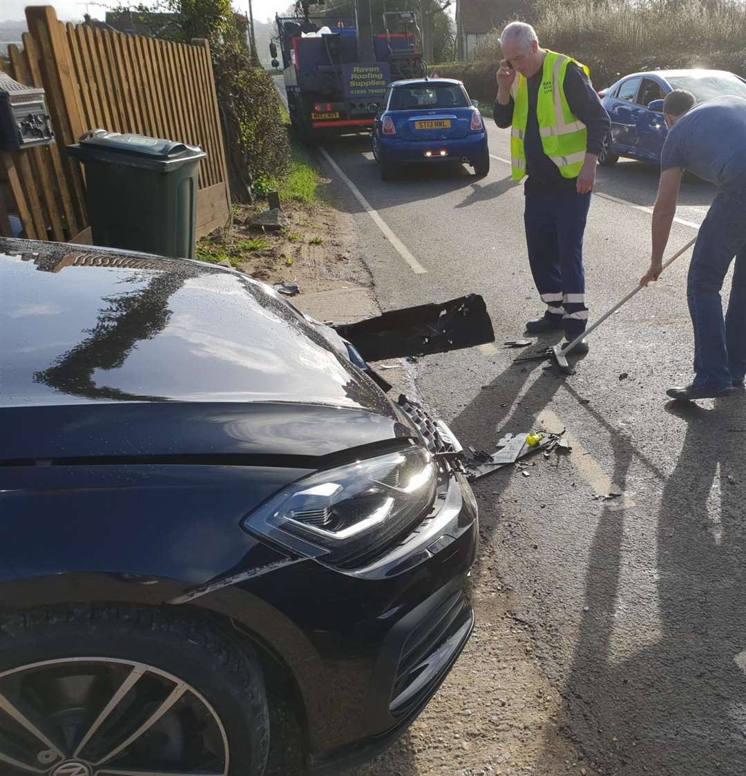 The damage to Miss Williams car