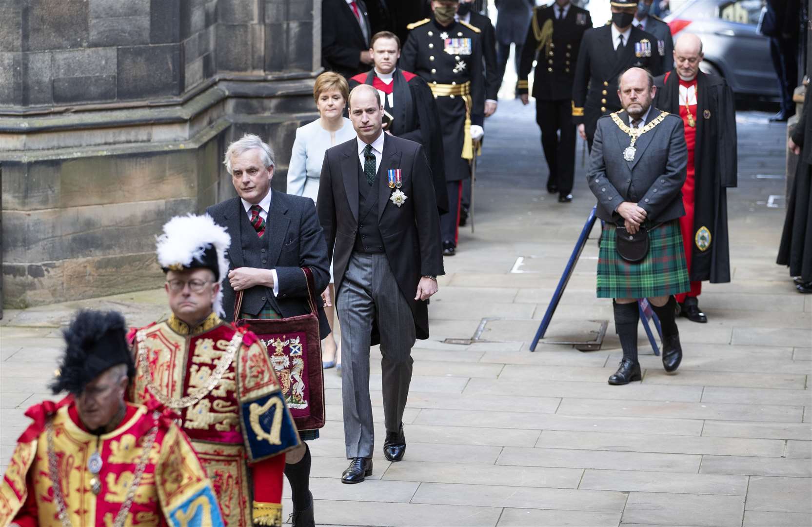 The Duke of Cambridge and First Minister Nicola Sturgeon were among those attending the event (Jane Barlow/PA)